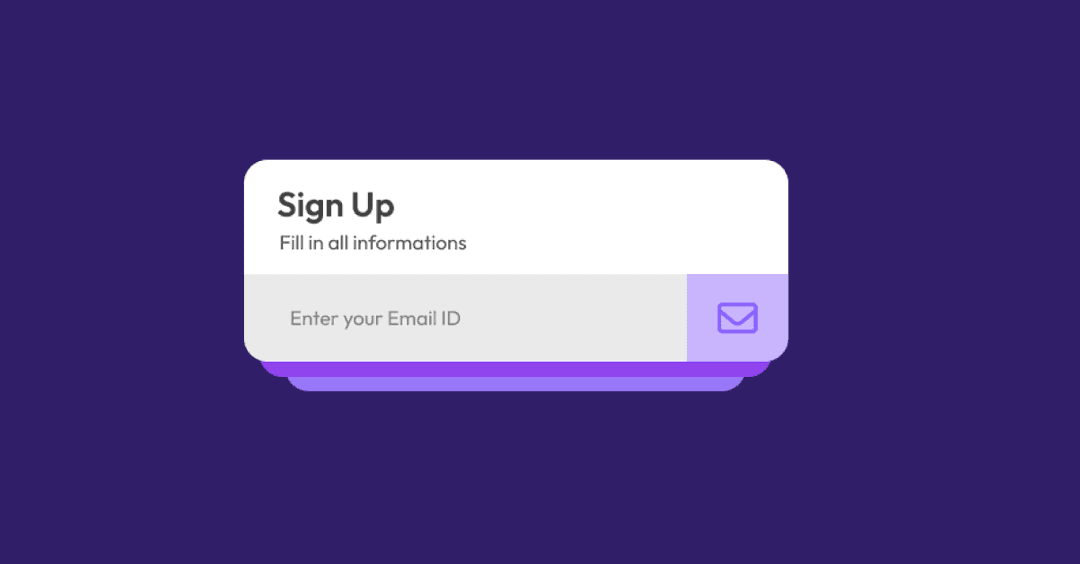 Interactive Sign Up form using HTML, CSS, and JavaScript